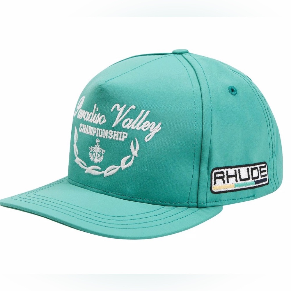Rhude Teal Paradise Valley Championship Cap EUC